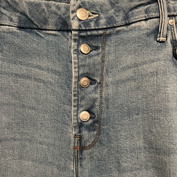 Time and Tru Blue Flare Wide Leg Jeans - Picture 3 of 5